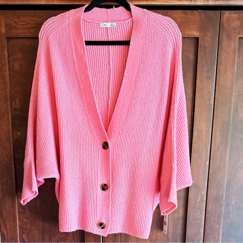 Dex Pink Women's Cardigan Sweater